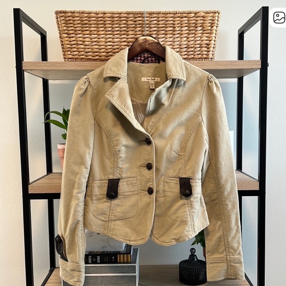 Free People Cord Blazer Jacket, 10